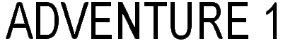 Adventure 1 logo for ZX Spectrum
